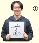 ソフトバンクホークス・大津投手サイン色紙(3人)