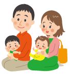 親子のイラスト