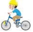 自転車乗車のイラスト