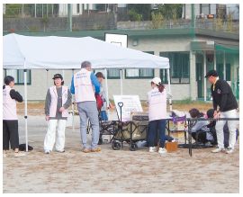 祭りの準備の写真