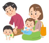 親子のイラスト