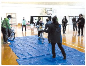自転車のり方の体験講座の写真