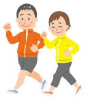 スロージョギングのイラスト
