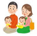 親子のイラスト