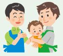 パパと赤ちゃんの写真