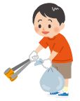 清掃活動のイラスト
