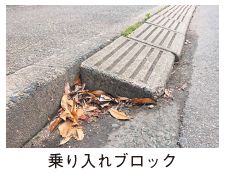 乗り入れブロックの写真