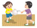 ボール投げのイラスト