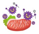 菌やウイルスのイラスト
