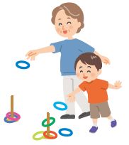 輪投げのイラスト