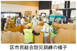 西区市民総合防災訓練の様子写真