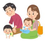 親子のイラスト
