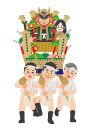 山笠のイラスト