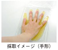 採取イメージ(手形)の写真