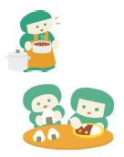 子ども食堂のイラスト