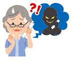 詐欺電話のイラスト
