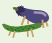 お盆のお供え物のイラスト