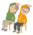 シニアの運動イラスト