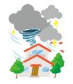 台風のイラスト