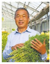 西区北崎の花農家・高橋正幸