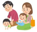 親子のイラスト