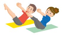 ピラティスのイラスト