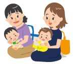 親子のイラスト