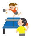 卓球のイラスト