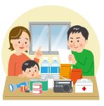 自宅の備蓄イラスト