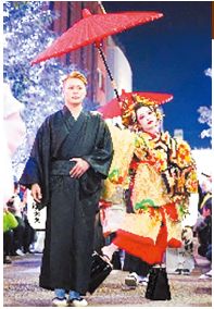 花魁(おいらん)道中の写真