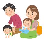 親子のイラスト