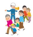 防災訓練のイラスト