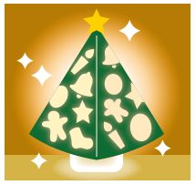クリスマスツリーランタンの写真