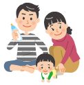 親子のイラスト