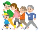 歩くイラスト