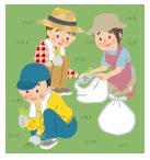 清掃活動のイラスト