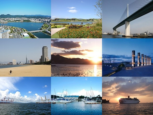 船を眺めたり、美しい夕日や夜景を楽しめる、福岡市の海の絶景スポット