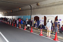 城原校区トンネルに「花」を咲かせるプロジェクト２