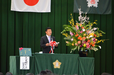 卒業式の写真