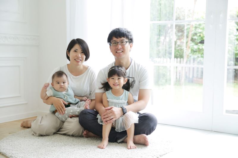 画像:新津さんの家族と