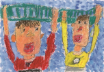 勝馬小学校1年生の作品