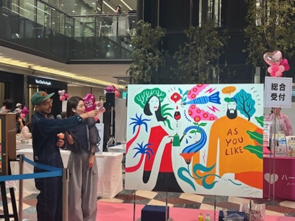 イフクカズヒコさんライブペイントの様子②