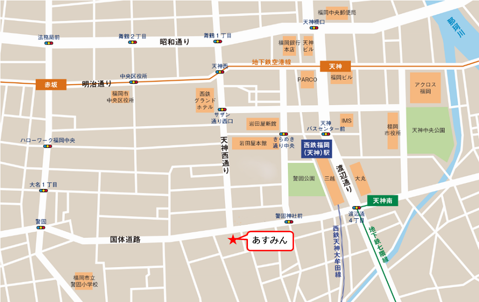 あすみんの地図