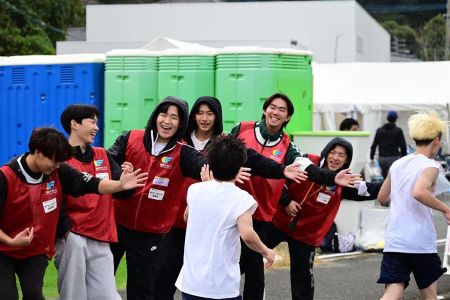 福岡マラソンのボランティアの方々