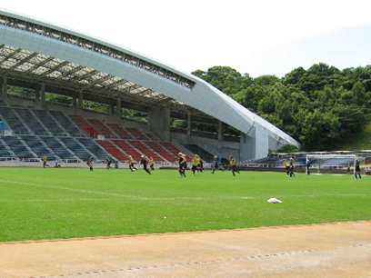 2008年北京オリンピック事前合宿で福岡市にやってきたスウェーデンの女子サッカーチームのトレーニング風景（その2）