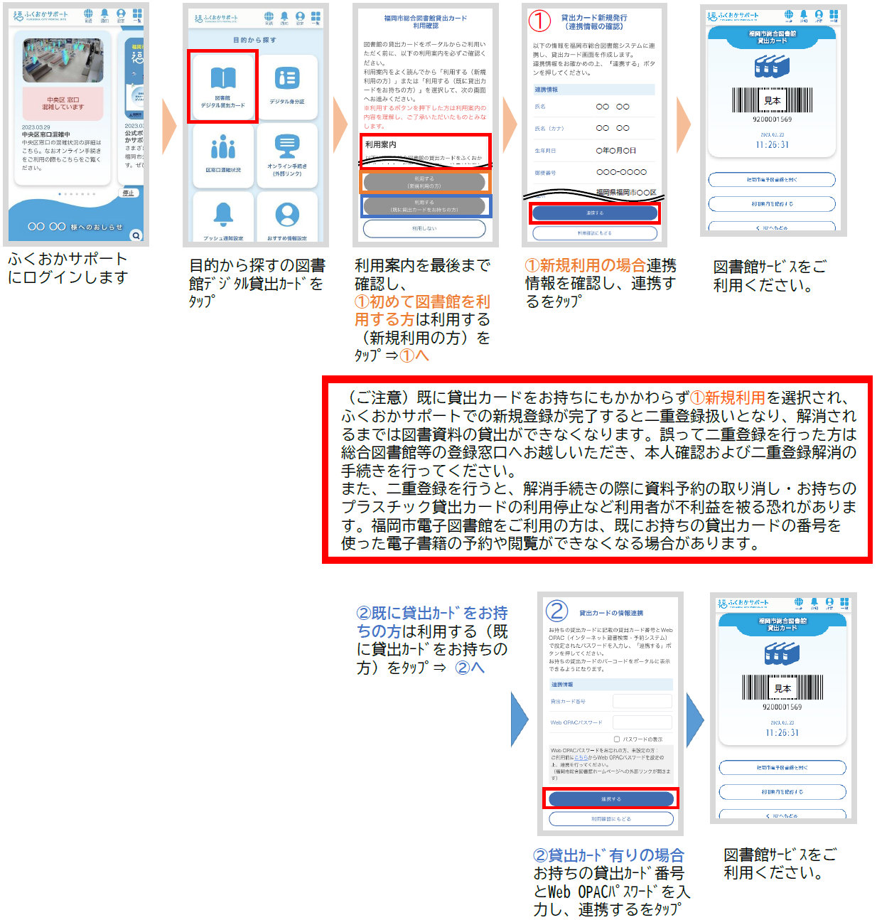 図書館デジタル貸出カードの登録方法