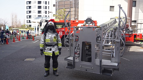 はしご車記念撮影のイメージ写真