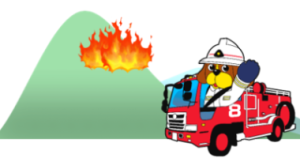 山火事のイラスト