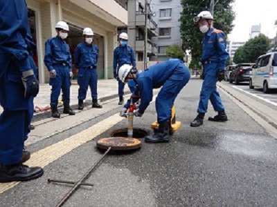 新人団員の教育訓練の写真3