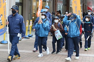 防火パトロール実施中の写真
